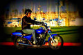 Kawasaki Eliminator 125 1997 2 motorbike A4 Photo Print