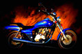 Kawasaki Eliminator 125 1998 4 motorbike A4 Photo Print