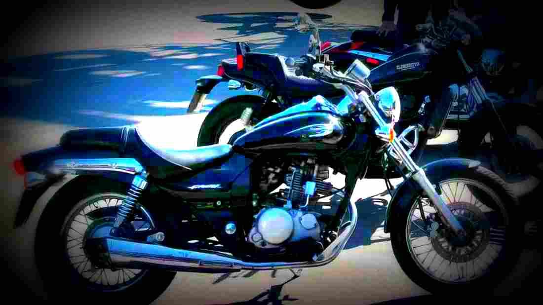 Kawasaki Eliminator 125 2000 4 motorbike A4 Photo Print