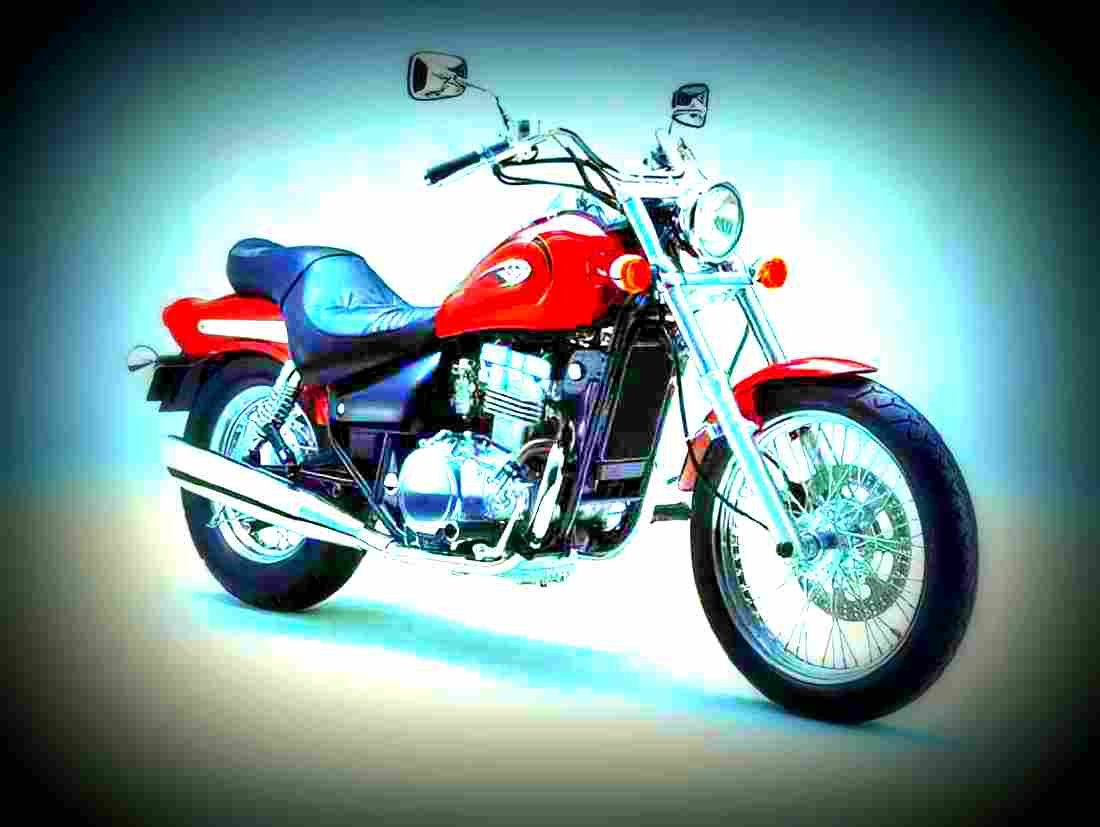 Kawasaki Eliminator 125 2000 6 motorbike A4 Photo Print