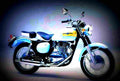 Kawasaki Estrella 1999 5 motorbike A4 Photo Print