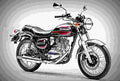 Kawasaki Estrella 2017 3 motorbike A4 Photo Print