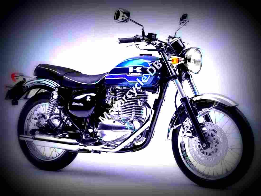 Kawasaki Estrella RS 1997 2 motorbike A4 Photo Print