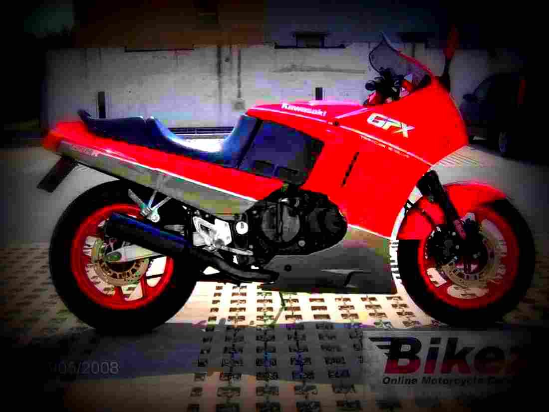 Kawasaki GPX 600 R 1988 5 motorbike A4 Photo Print