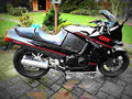 Kawasaki GPX 600 R (reduced effect) 1989 3 motorbike A4 Photo Print