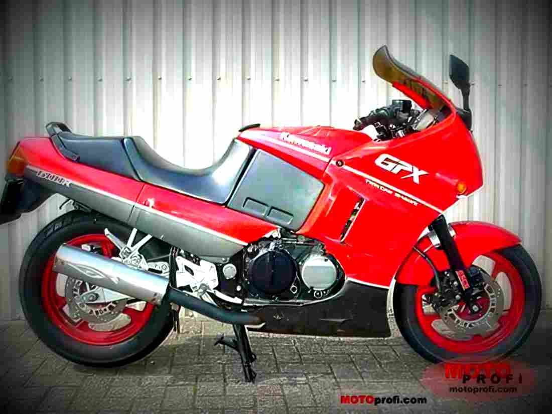 Kawasaki GPX 600 R (reduced effect) 1989 4 motorbike A4 Photo Print