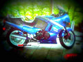 Kawasaki GPX 600 R (reduced effect) 1990 1 motorbike A4 Photo Print