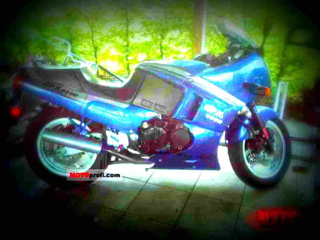 Kawasaki GPX 600 R (reduced effect) 1990 1 motorbike A4 Photo Print