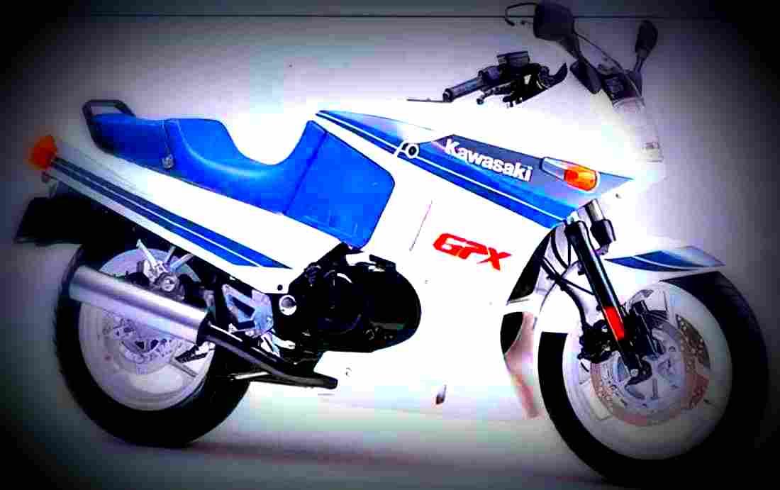 Kawasaki GPX 750 R 1986 6 motorbike A4 Photo Print