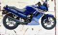 Kawasaki GPX250 2004 Aged Vintage A4 Photo Print