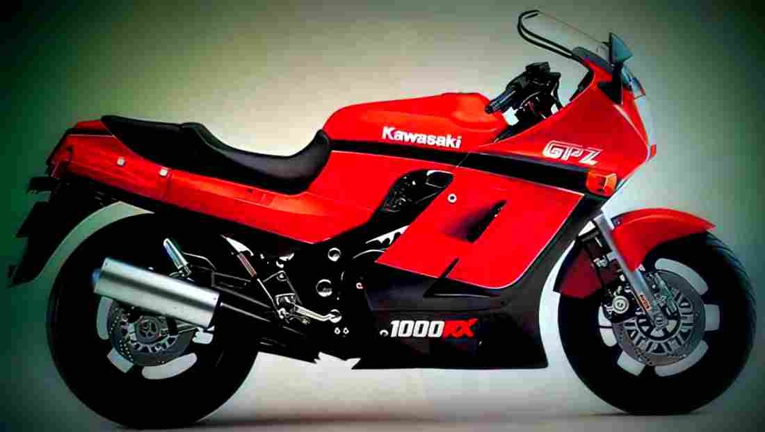 Kawasaki GPZ 1000 RX 1986 3 motorbike A4 Photo Print