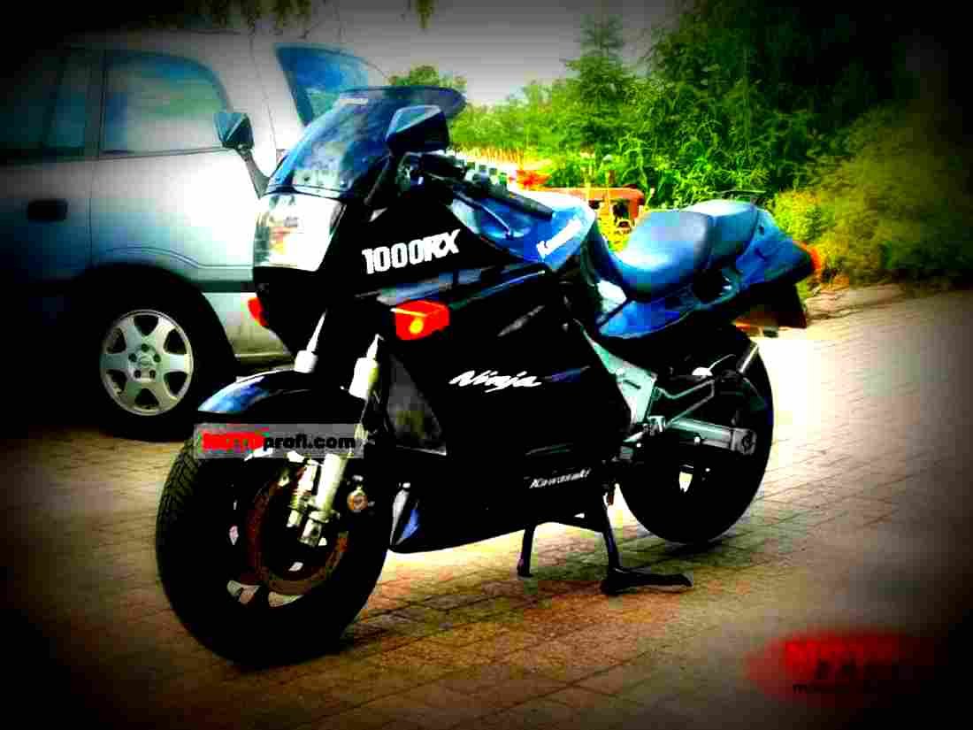 Kawasaki GPZ 1000 RX 1987 5 motorbike A4 Photo Print