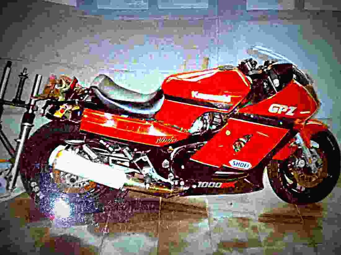 Kawasaki GPZ 1000 RX 1987 6 motorbike A4 Photo Print