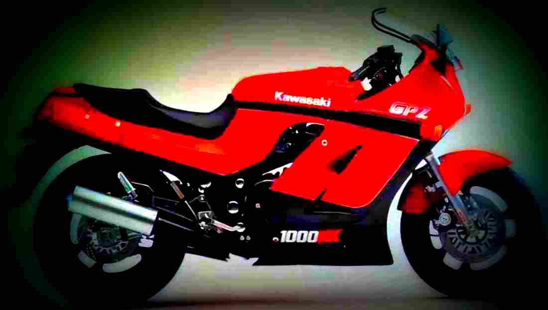 Kawasaki GPZ 1000 RX (reduced effect) 1988 2 motorbike A4 Photo Print