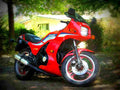 Kawasaki GPZ 1100 1984 5 motorbike A4 Photo Print