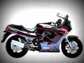 Kawasaki GPZ 1100 1986 3 motorbike A4 Photo Print