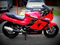 Kawasaki GPZ 1100 1988 3 motorbike A4 Photo Print