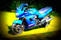 Kawasaki GPZ 1100 1997 6 motorbike A4 Photo Print