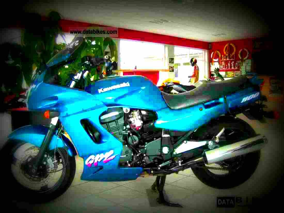 Kawasaki GPZ 1100 1998 2 motorbike A4 Photo Print