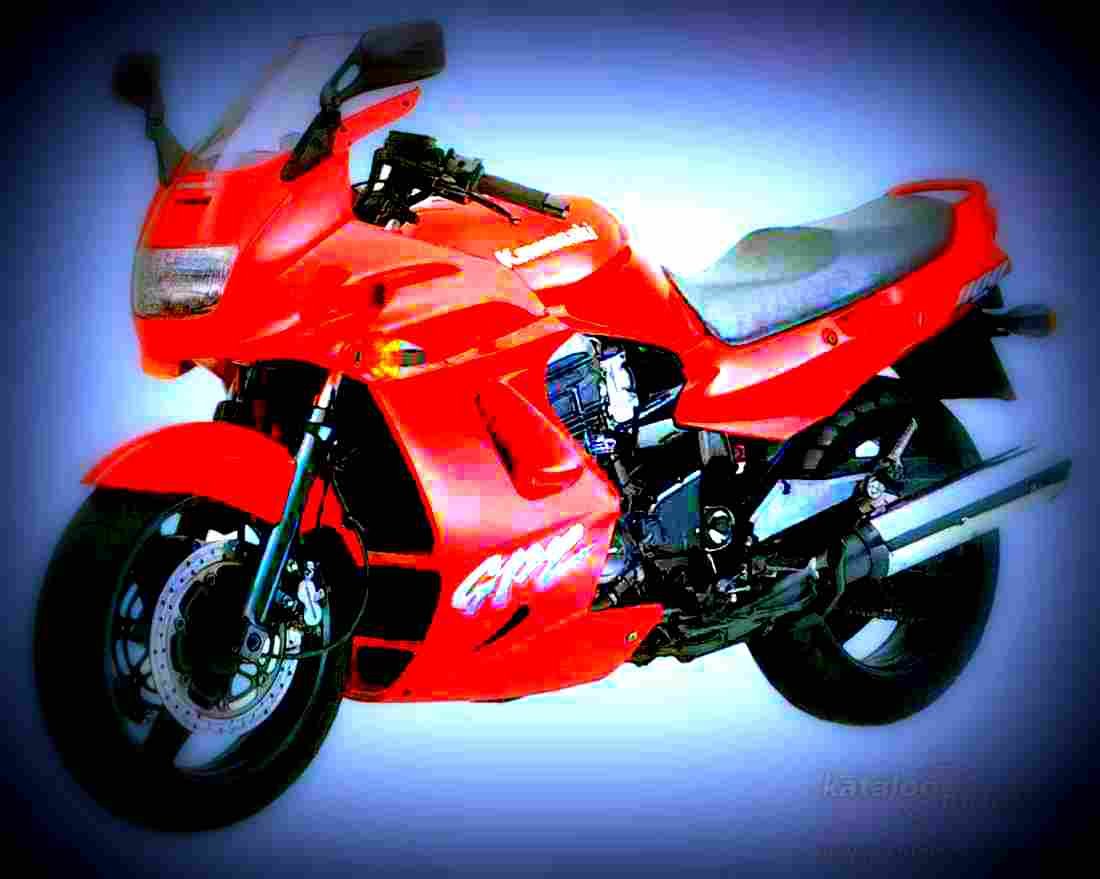 Kawasaki GPZ 1100 1998 3 motorbike A4 Photo Print