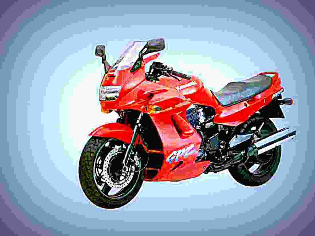 Kawasaki GPZ 1100 ABS 1996 3 motorbike A4 Photo Print
