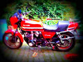 Kawasaki GPZ 1100 (reduced effect) 1985 1 motorbike A4 Photo Print