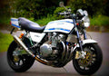 Kawasaki GPZ 1100 (reduced effect) 1986 2 motorbike A4 Photo Print