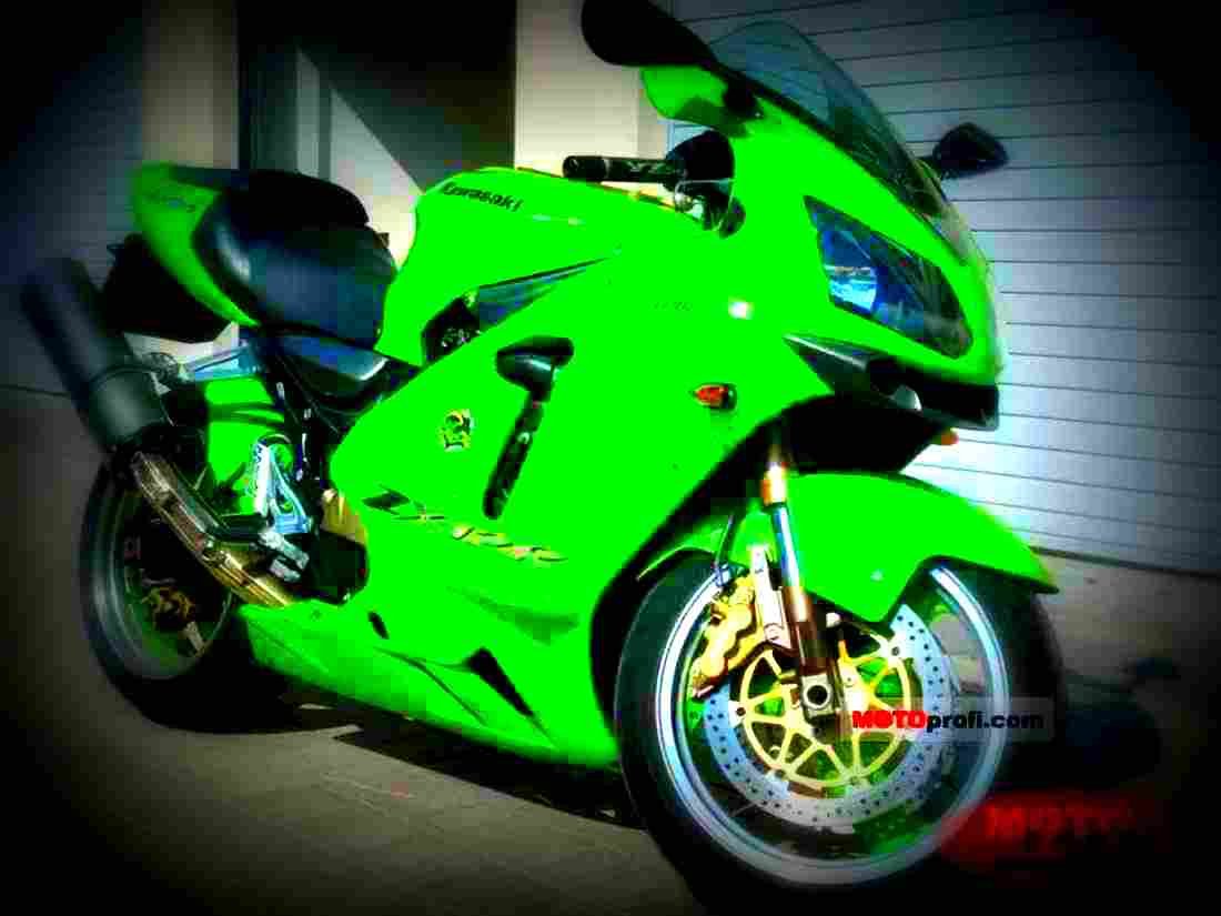 Kawasaki GPZ 1100 (reduced effect) 1987 6 motorbike A4 Photo Print