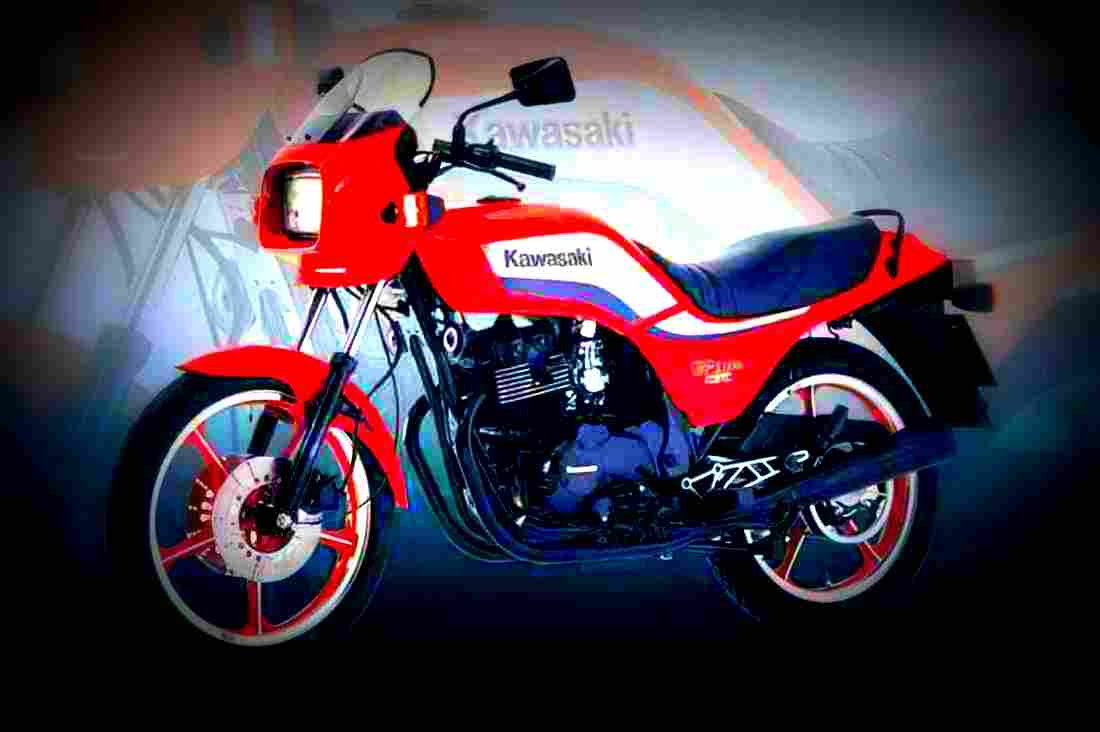 Kawasaki GPZ 305 1983 3 motorbike A4 Photo Print
