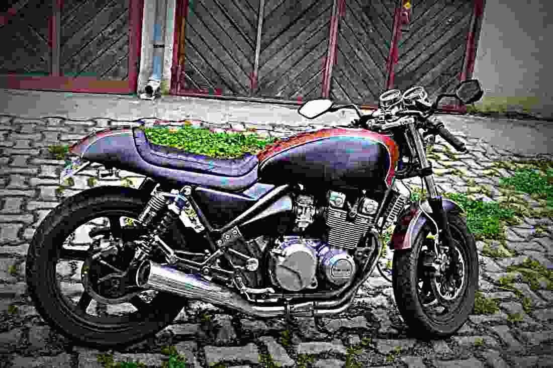 Kawasaki GPZ 400 1983 5 motorbike A4 Photo Print