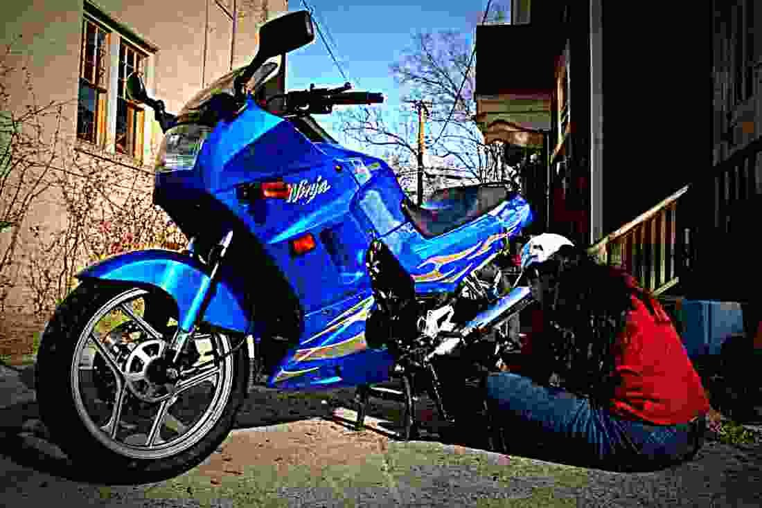Kawasaki GPZ 400 R (ZX 400 D) 1993 1 motorbike A4 Photo Print