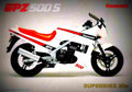 Kawasaki GPZ 500 S 1987 1 motorbike A4 Photo Print