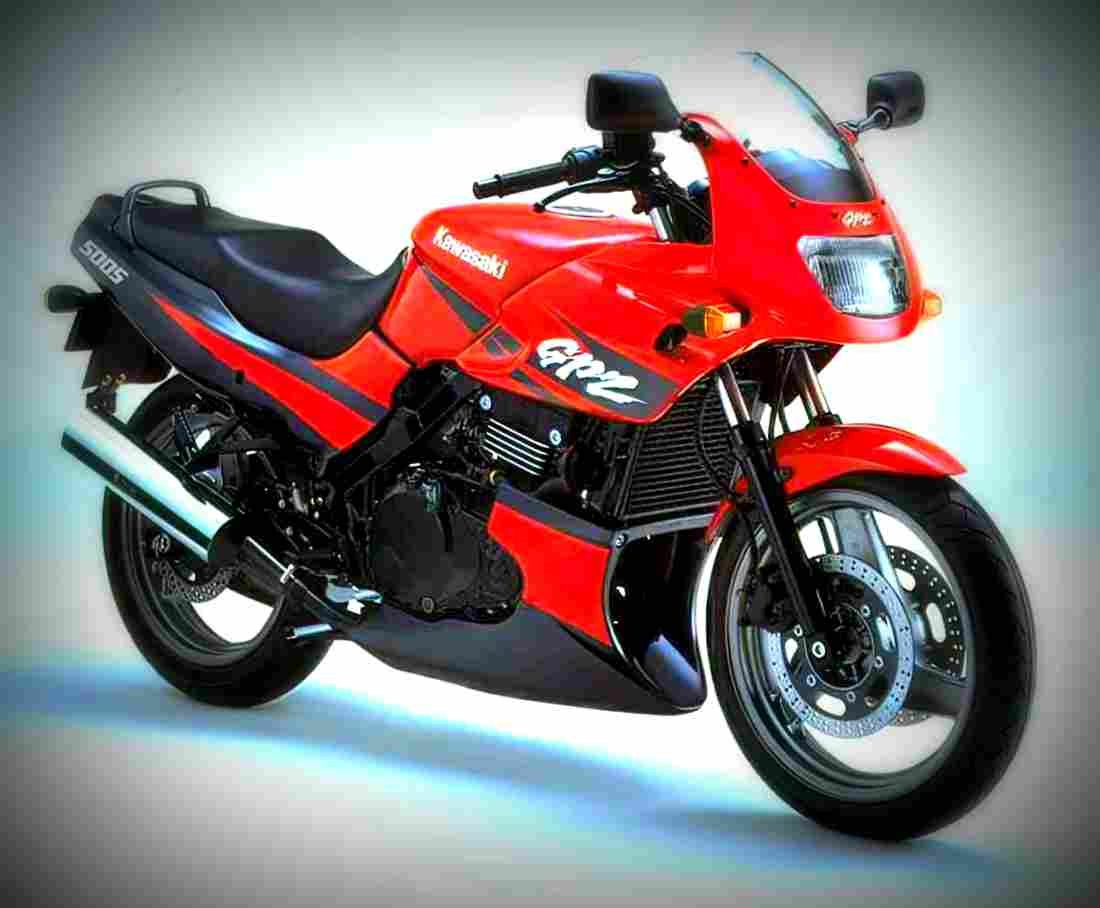 Kawasaki GPZ 500 S 1989 2 motorbike A4 Photo Print