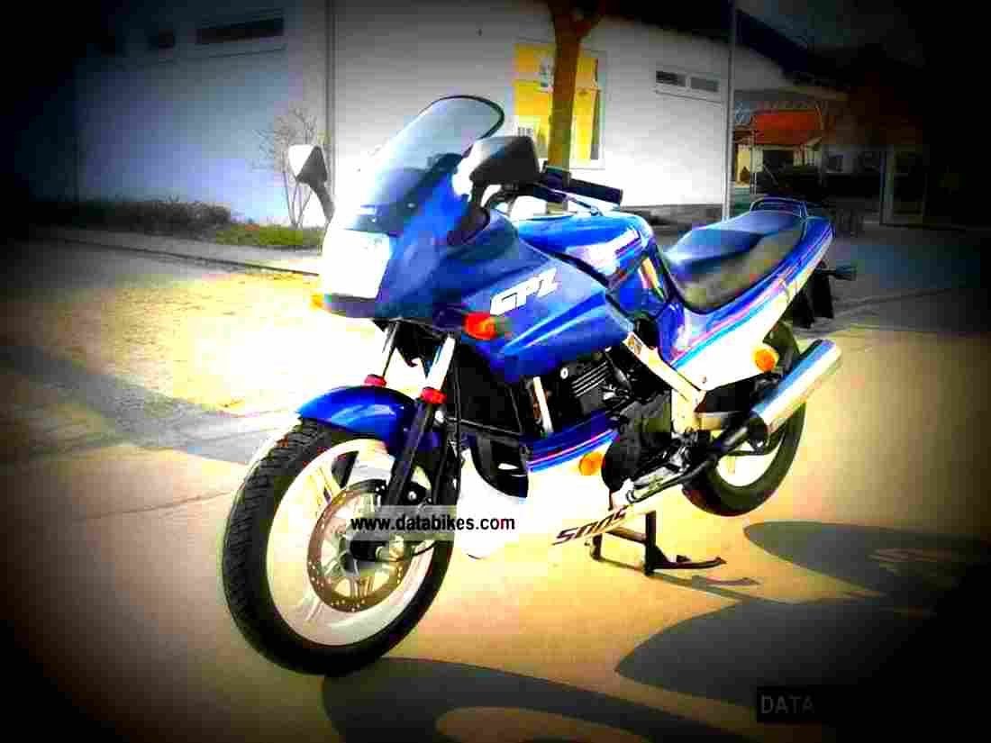 Kawasaki GPZ 500 S 1990 1 motorbike A4 Photo Print