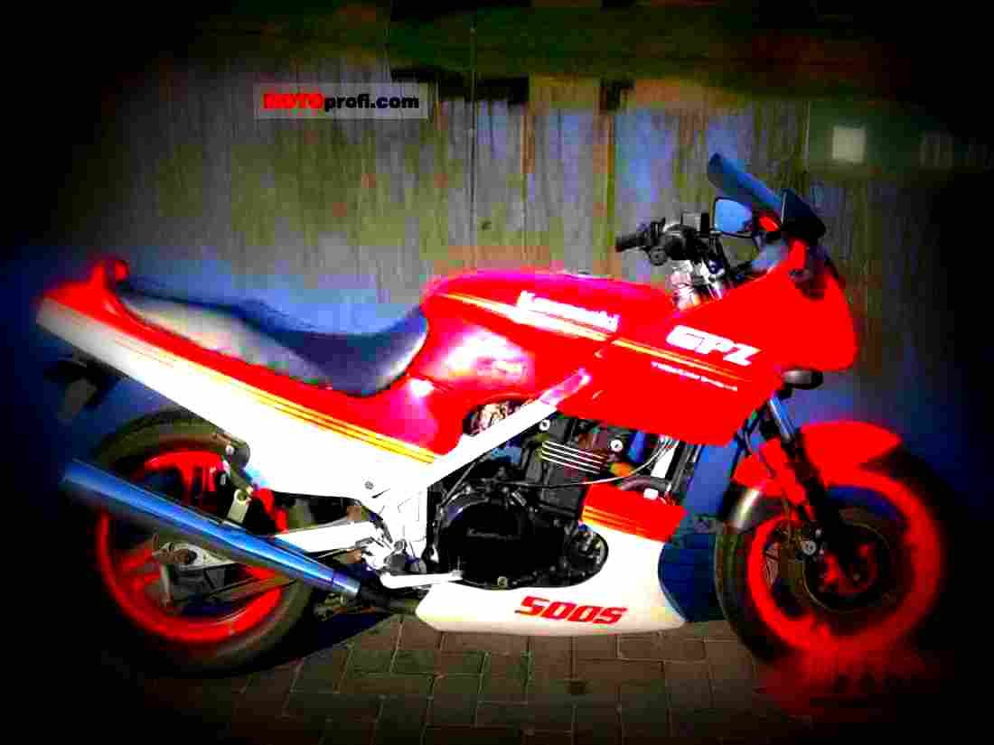 Kawasaki GPZ 500 S 1992 1 motorbike A4 Photo Print