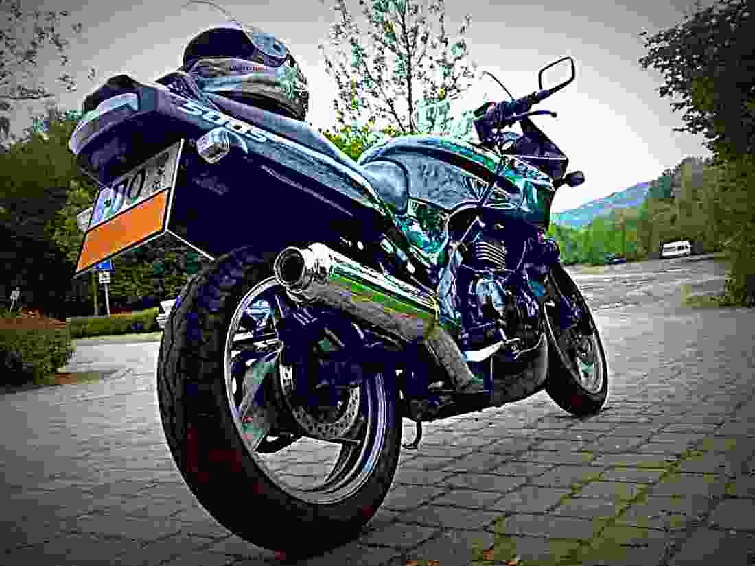 Kawasaki GPZ 500 S 1994 6 motorbike A4 Photo Print