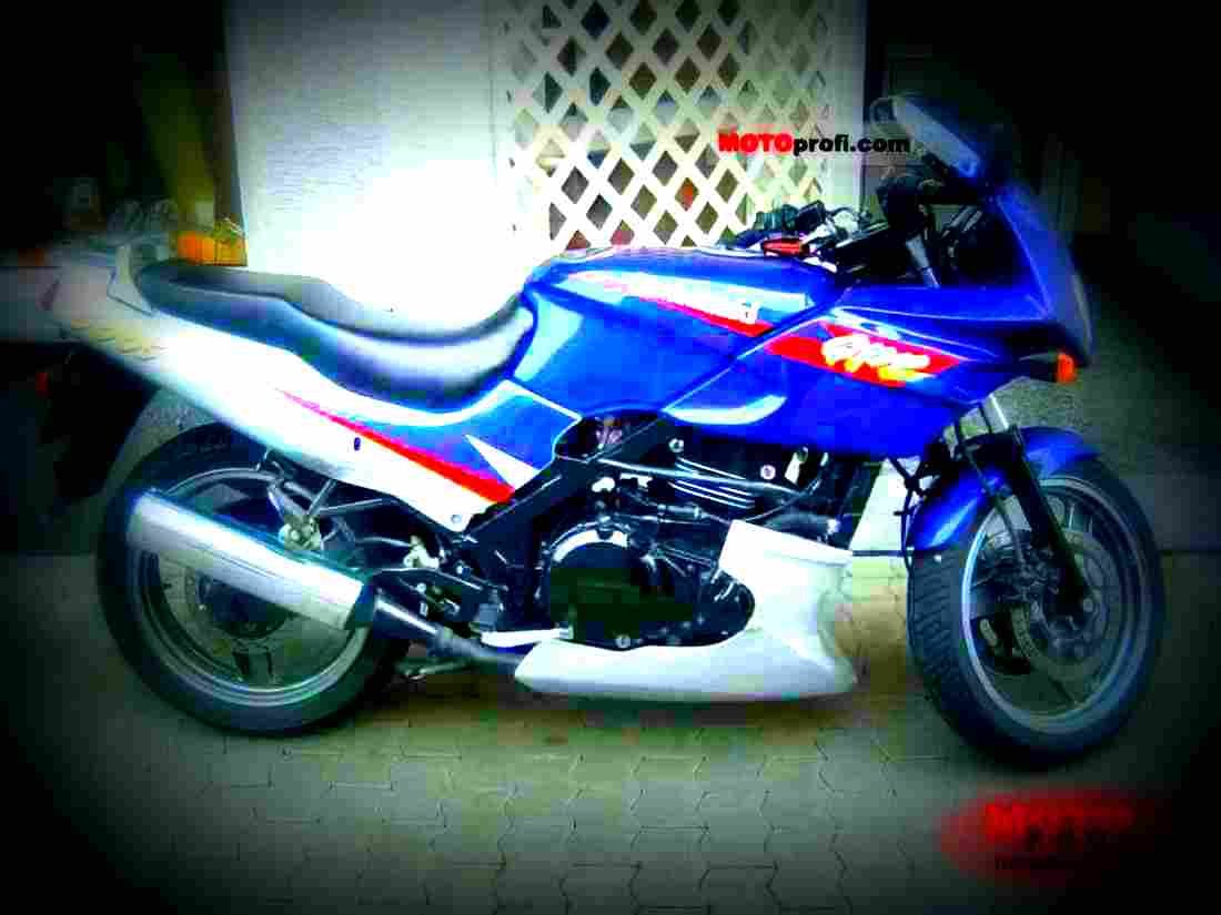 Kawasaki GPZ 500 S 1997 2 motorbike A4 Photo Print