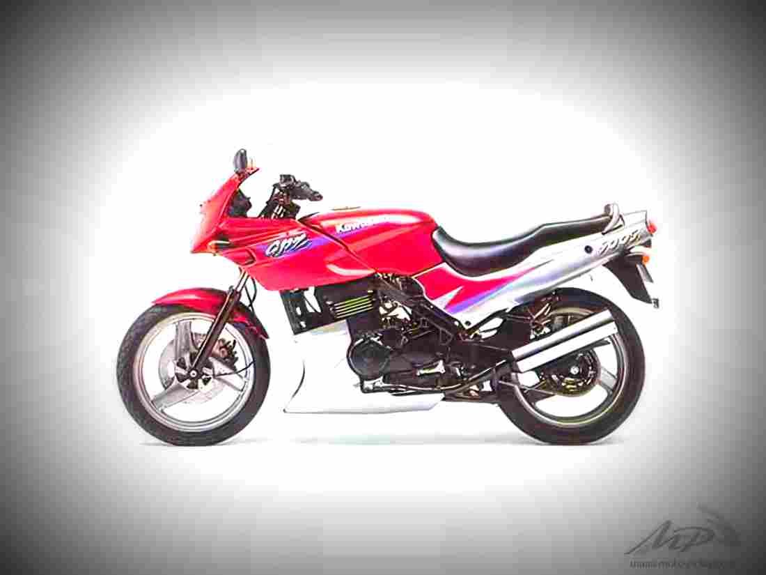 Kawasaki GPZ 500 S 1997 5 motorbike A4 Photo Print