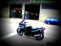 Kawasaki GPZ 500 S 1998 3 motorbike A4 Photo Print