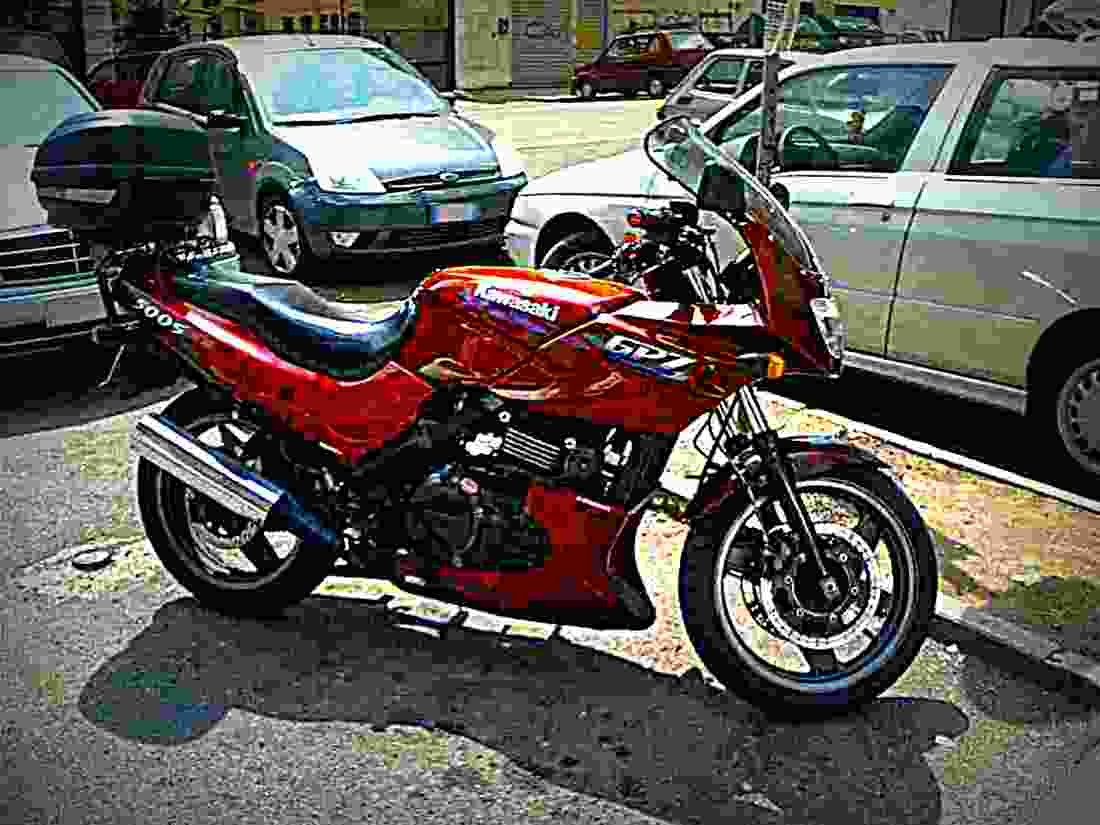 Kawasaki GPZ 500 S 1999 2 motorbike A4 Photo Print