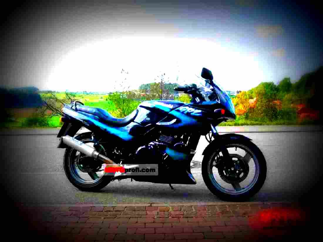Kawasaki GPZ 500 S 1999 4 motorbike A4 Photo Print