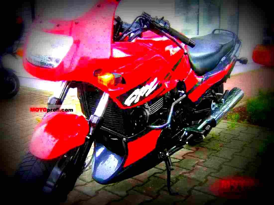 Kawasaki GPZ 500 S 2002 2 motorbike A4 Photo Print