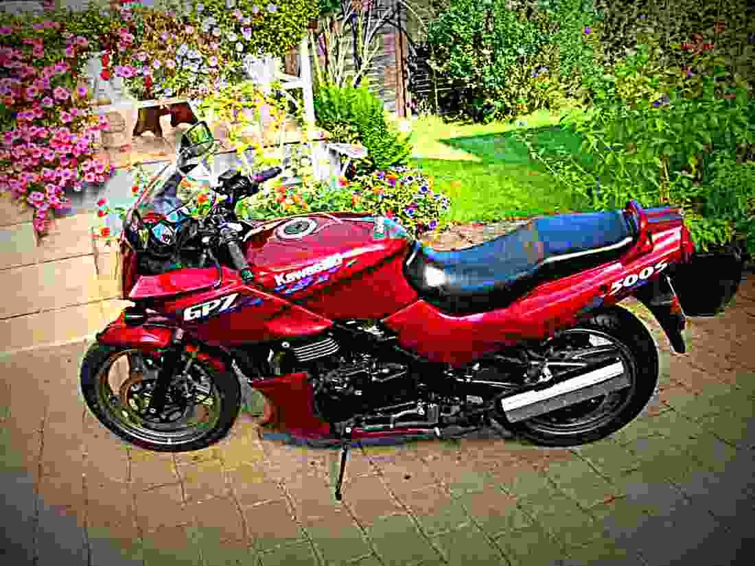 Kawasaki GPZ 500 S 2003 1 motorbike A4 Photo Print