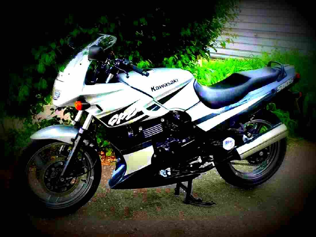 Kawasaki GPZ 500 S 2003 4 motorbike A4 Photo Print