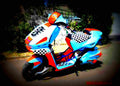 Kawasaki GPZ 500 S (reduced effect) 1990 6 motorbike A4 Photo Print