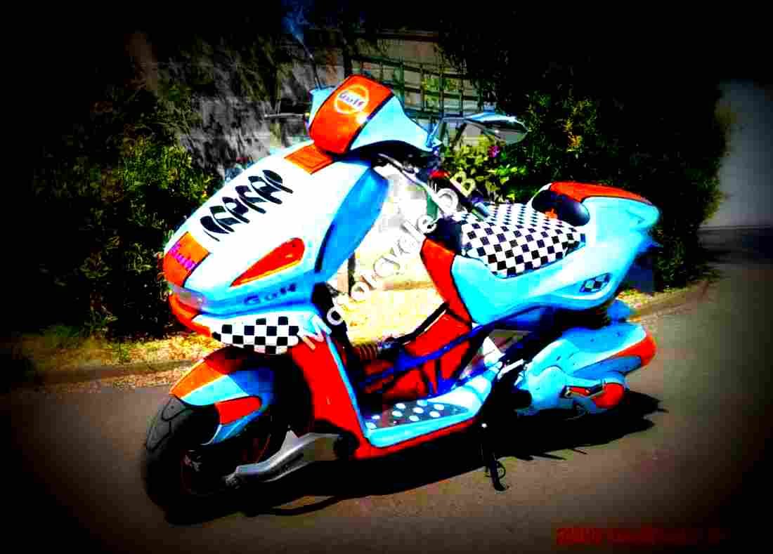 Kawasaki GPZ 500 S (reduced effect) 1990 6 motorbike A4 Photo Print