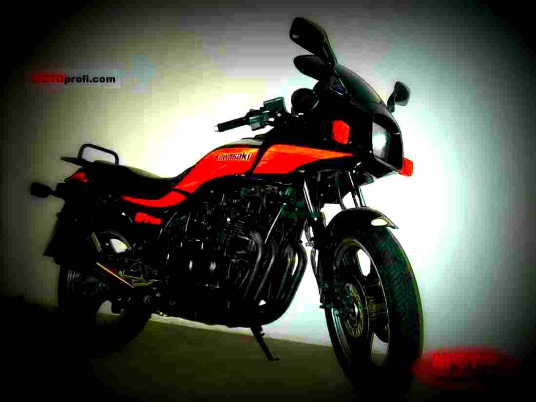 Kawasaki GPZ 550 1989 2 motorbike A4 Photo Print
