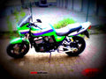 Kawasaki GPZ 550 (reduced effect) 1987 3 motorbike A4 Photo Print
