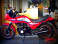 Kawasaki GPZ 550 (reduced effect) 1990 1 motorbike A4 Photo Print