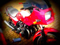 Kawasaki GPZ 550 (reduced effect) 1990 4 motorbike A4 Photo Print